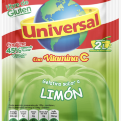 Universal Gelatina Limon / Lemon Gelatin 150gr x 12
