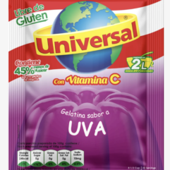 Universal Grape Gelatin / Gelatina Uva 150gr x 12