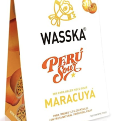 Wasska Base Pisco Sour Maracuya 125 gr - Caja de 9 unidades