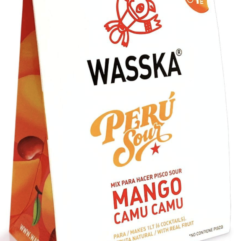 Wasska Base Pisco Sour Mango con Camu Camu 125 gr - Caja de 9 unidades