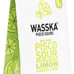 Wasska Base Pisco Sour Limon 125 gr - Caja de 9 unidades