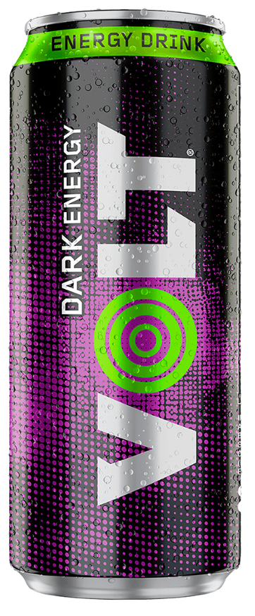 VOLT Dark Black Berry bebida energizante lata 16 fl oz - Caja de 15 unidades