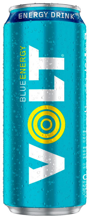 VOLT Blue Blueberry bebida energizante sabor arandano lata 16 fl oz