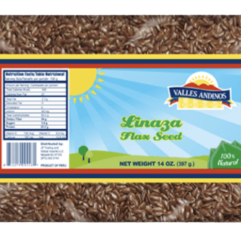 Valles Andinos - BOLSA -  Linaza / Flax Seed -  18 / 14oz - VA121