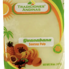 Tradiciones Andinas Pulpa de Guanabana / Soursop Pulpa 14oz x 12