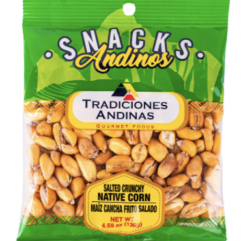 Tradiciones Andinas Maiz Cancha Frito Salado / Native Corn Snack 130gr x12