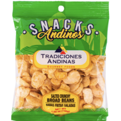Tradiciones Andinas Habas Fritas Saladas/  Broad Beans Snacks 130gr x 12