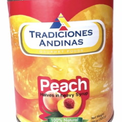 Tradiciones Andinas Durazno en Almibar / Peach Halves in heavy Syrup 290z x 12