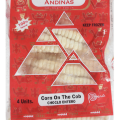 Tradiciones Andinas Choclo Entero / Corn on the Cob 4 x 10 FROZEN