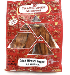 Tradiciones Andinas Aji Mirasol Seco / Dried Yellow Pepper 2oz x 24