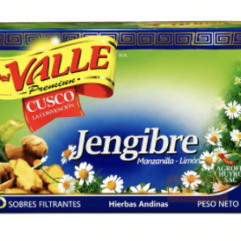 Del Valle JENGIBRE filtrante 32 Packs x 25g
